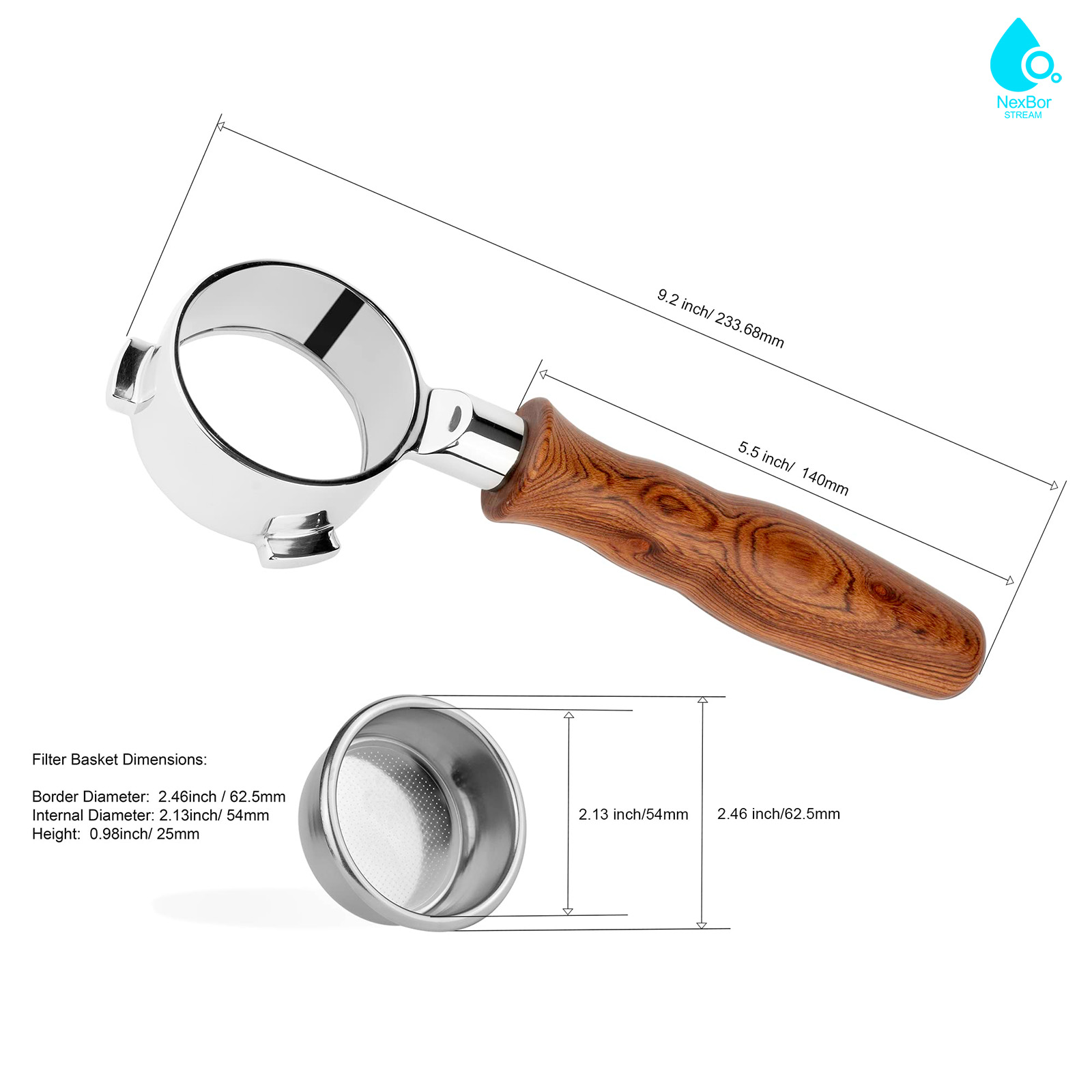 54mm Bottomless Portafilter 3  - Breville Espresso Barista Touch 评论和价格