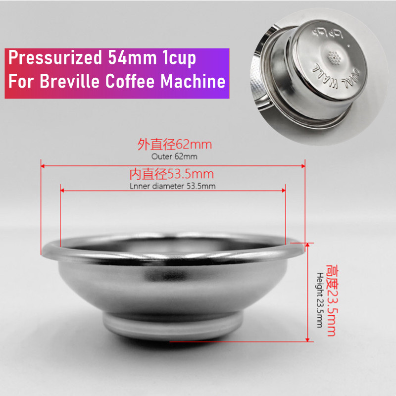 54mm Dual-Layer Pressurized Fi - Breville Espresso Bes870 评论和价格